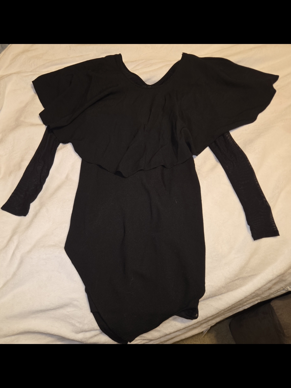 For Love & Lemons Black Textured Dress